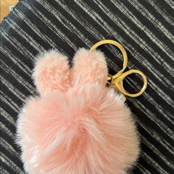 Pink Fluffy Bunny Keychain, NWOT - Picture 5 of 6